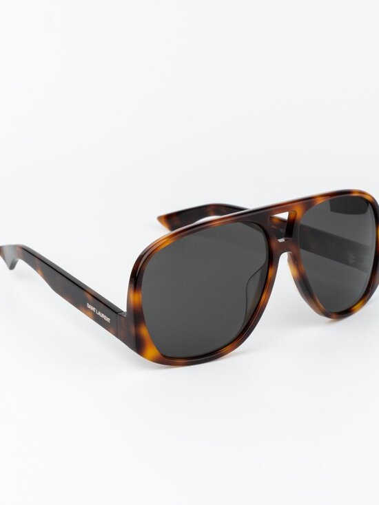 Saint Laurent Women Sunglasses Havana  Square SL652/F SOLACE 002 NEW AUTHENTIC main image 8